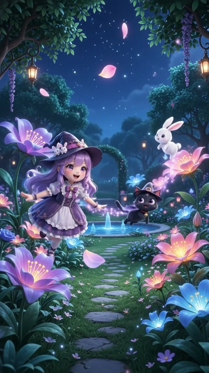 SC Puzzle สวนดอกไม้เรืองแสงยามค่ำคืน